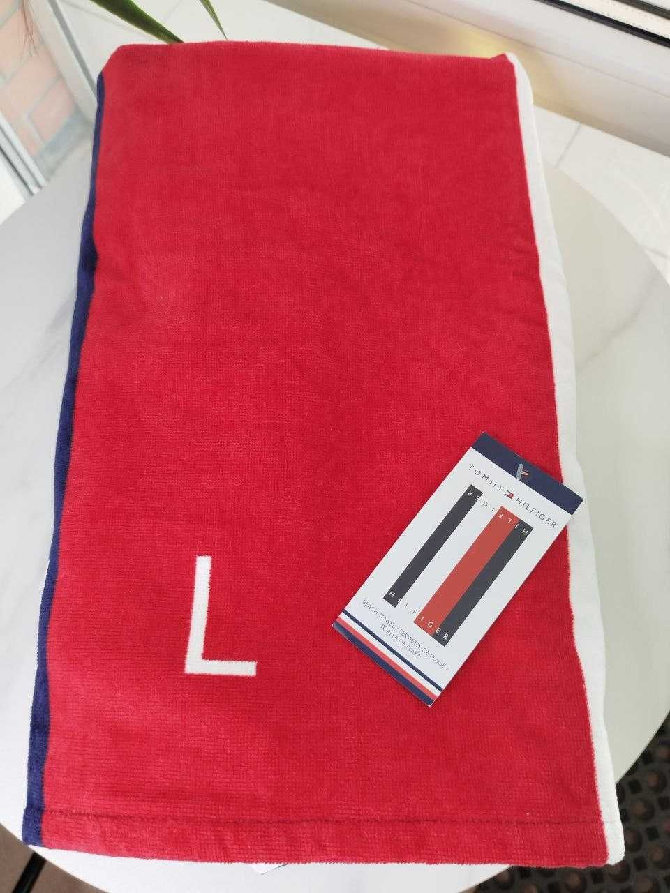 Рушник банний для сауни пляжний 92 см × 178 см tommy hilfiger