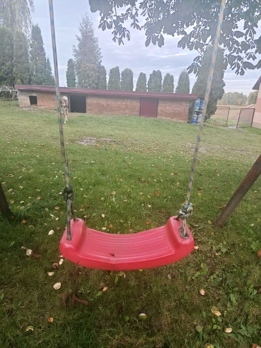 Zestaw huśtawka i zjeżdżalnia