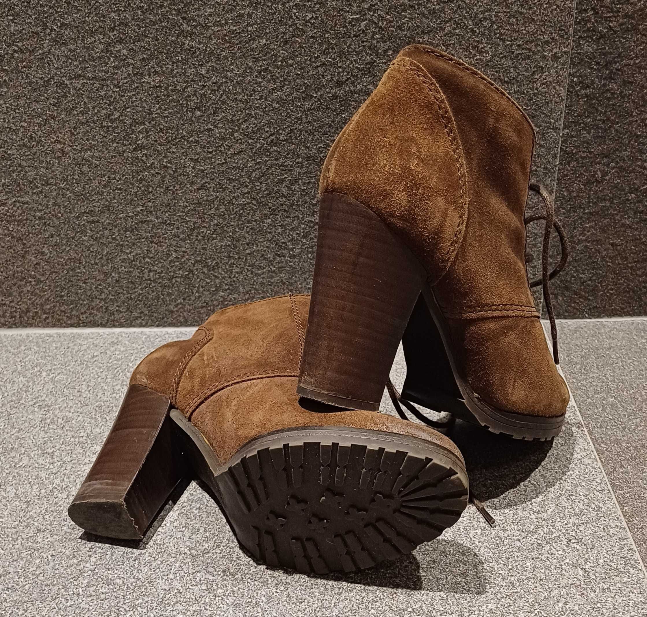Botas em pele Mango 37
