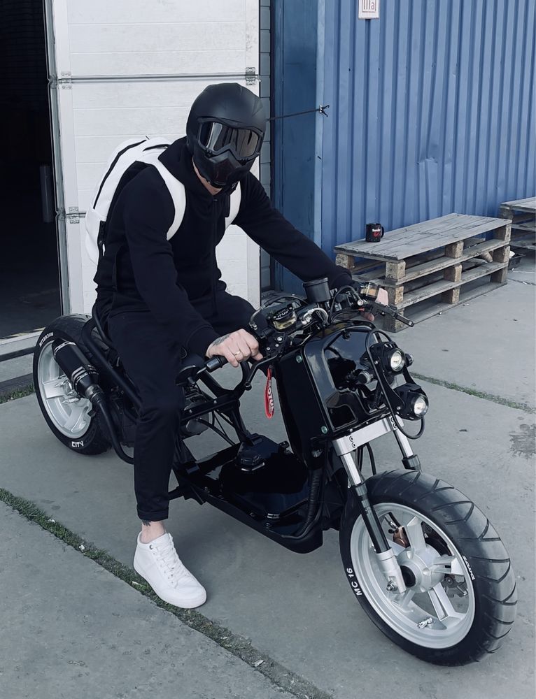 Custom Мотошлем Шлем+Маска для скутера моноколеса електросамоката