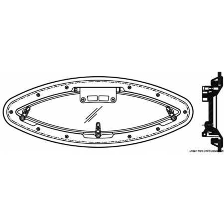 Luk Eliptyczny Bomar 160 x 425 mm SeaRay Bayliner