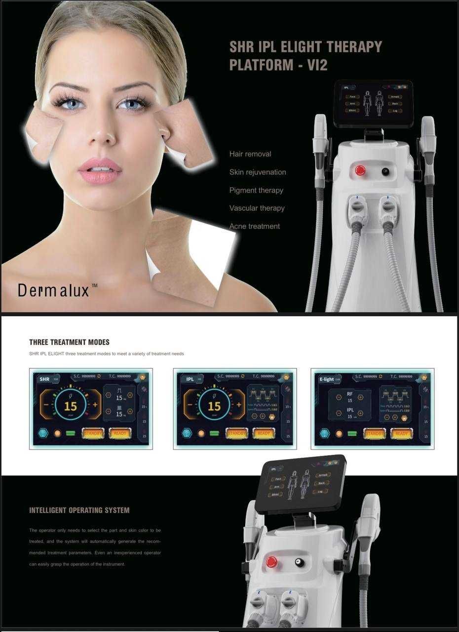Nowoczesne urządzenie IPL do fotoodmładzania +technologie SHR,E-Light.