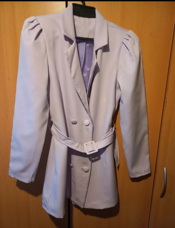 Elegancka wrzosowa marynarka