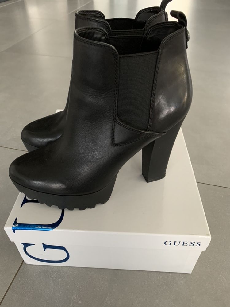 Guess czarne botki nowe 38 39