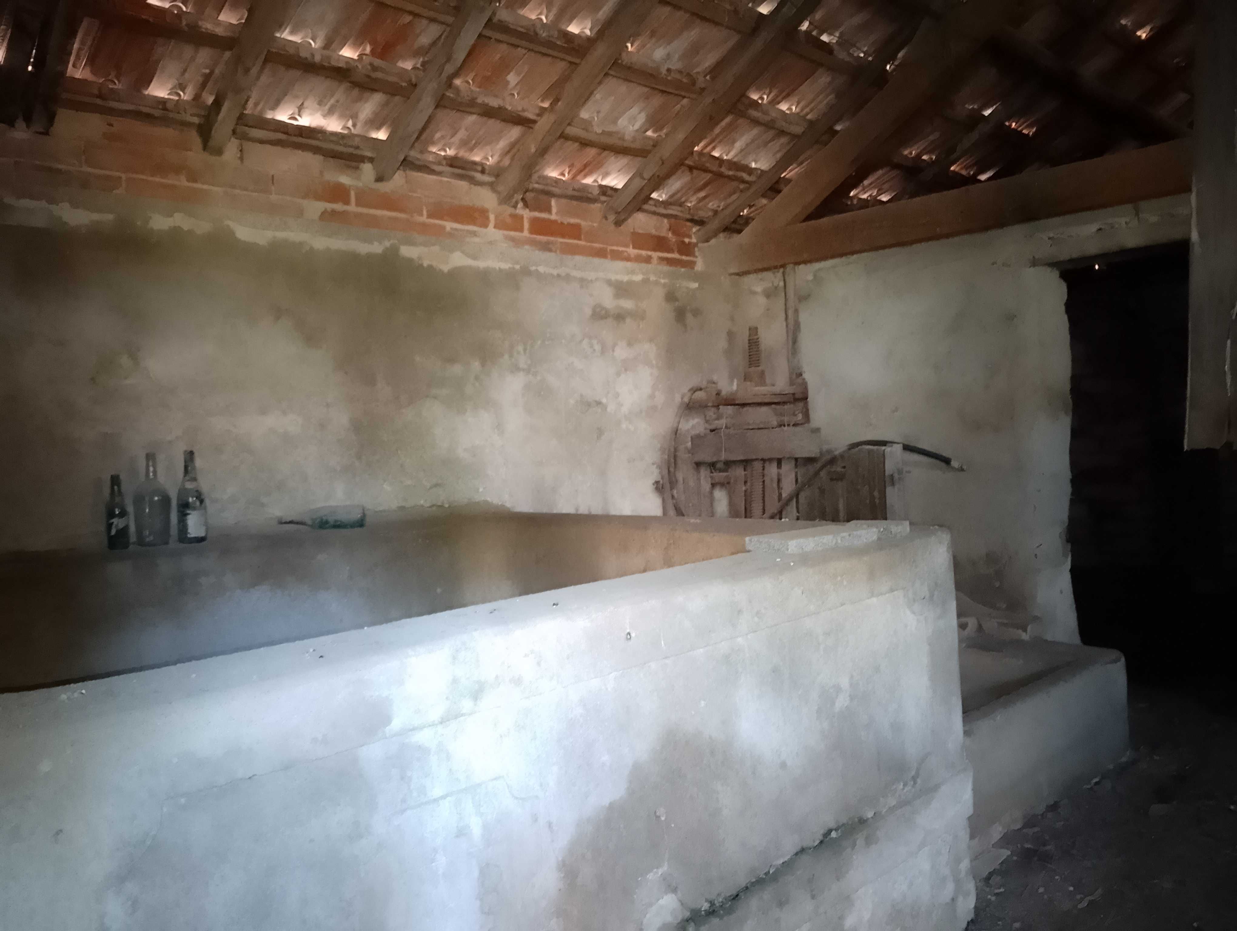 Casa antiga para reabilitar, pátio, lagar, currais, quintal arborizado