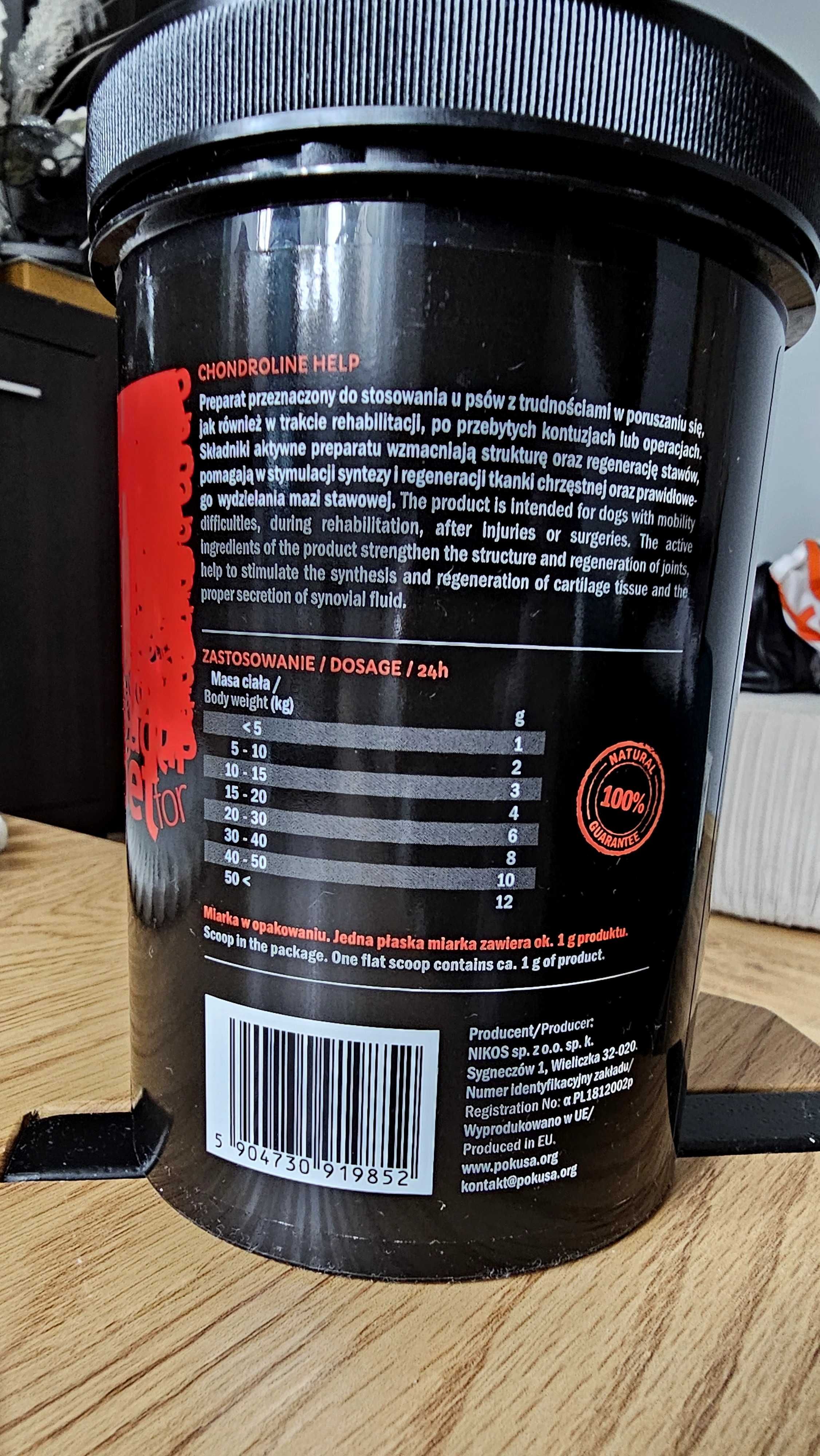 Pokusa help plus chondroline dla psów na srawy