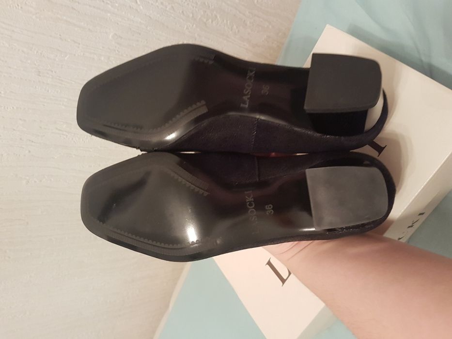 Nowe buty na obcasie LASOCKI 36 skorzane czarne oryginalne eleganckie
