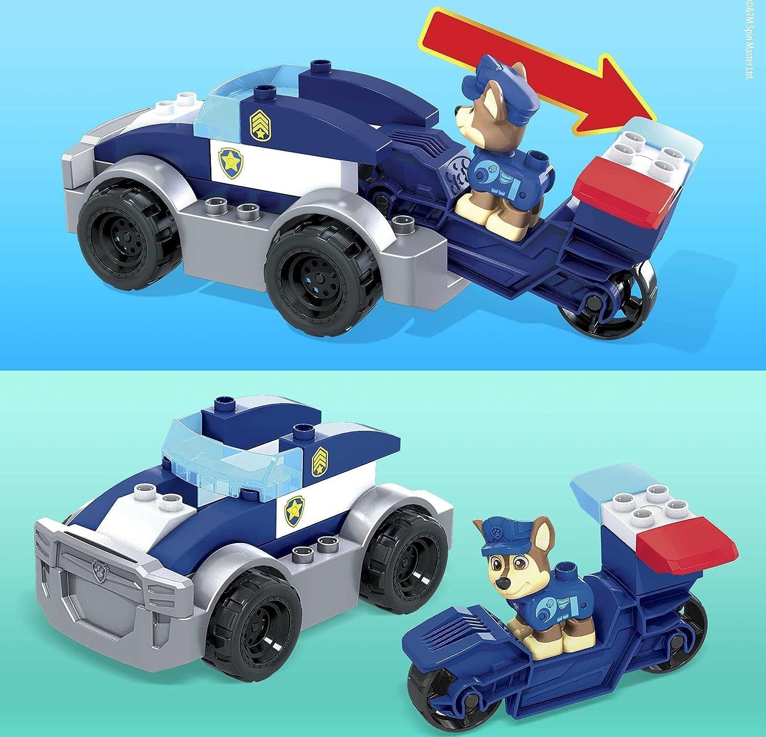 Конструктор MEGA Bloks Paw Patrol Police Гонщик Щенячий патруль