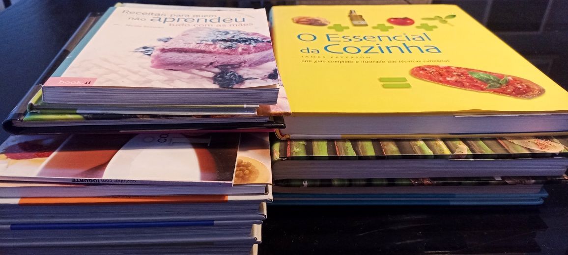 Conjunto de livros de culinária