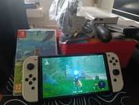 Nintendo Switch OLED 64gb + etui + Zelda Breath Of The Wild