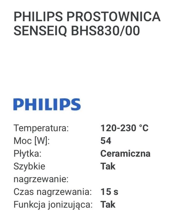 Sprzedam prostownicę PHILIPS