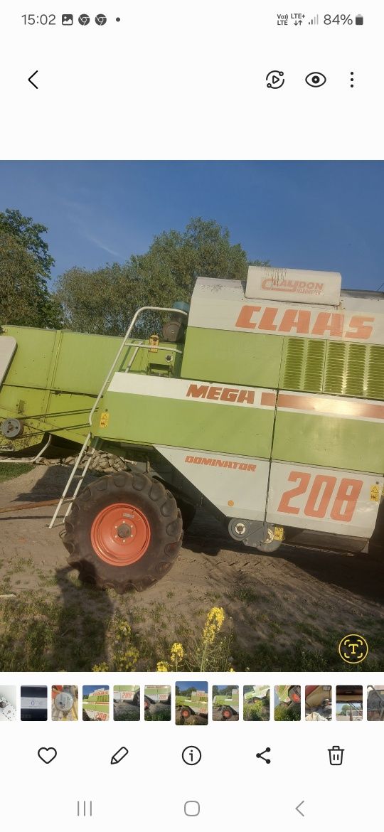 Kombajn claas dominator 208 mega części osłona podajnika