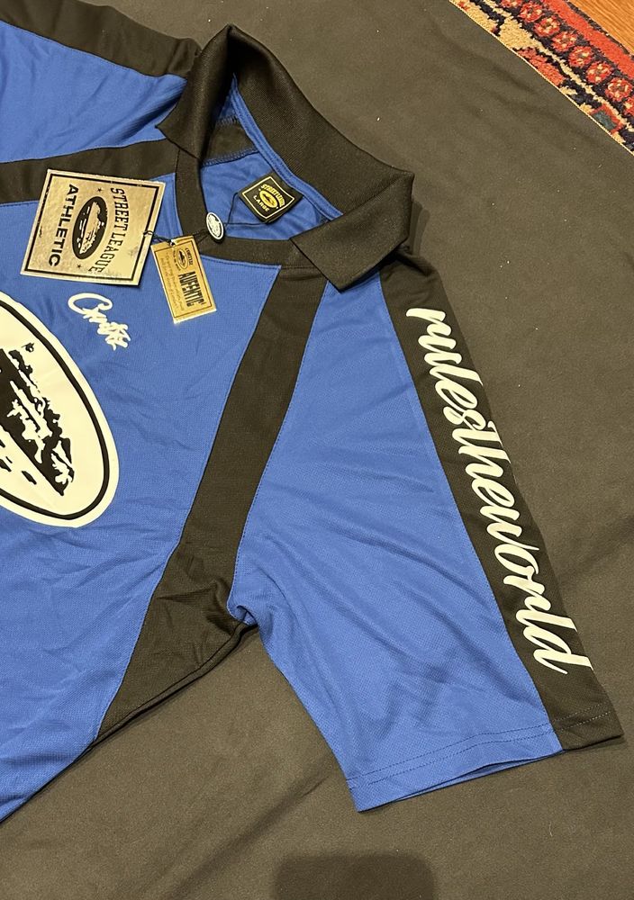 Corteiz Alcatraz Football Jersey Blue