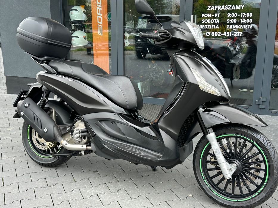 Piaggio Beverly 125 ie Oryginał ! 2014r LED , tylko 19tys.km KUFER kat.B RATY Dowóz PL