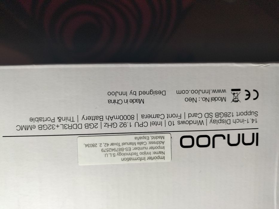 Portátil Innjoo azul