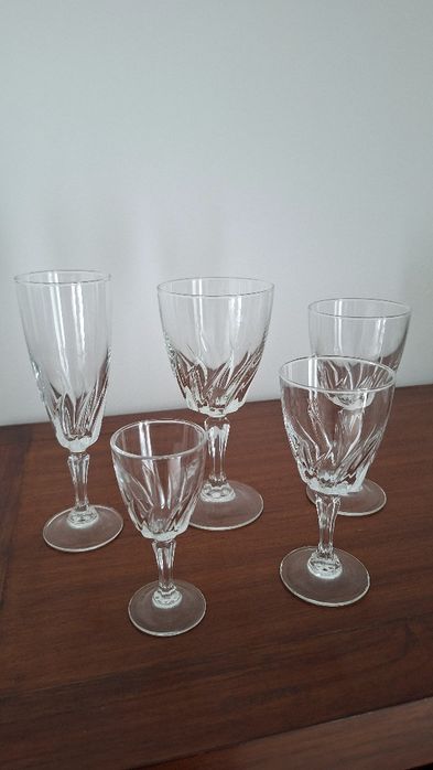 Copos de meio cristal