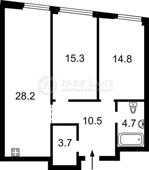 2к квартира з ремонтом 77м, ЖК Славутич вул. Зарічна 4, техніка, меблі