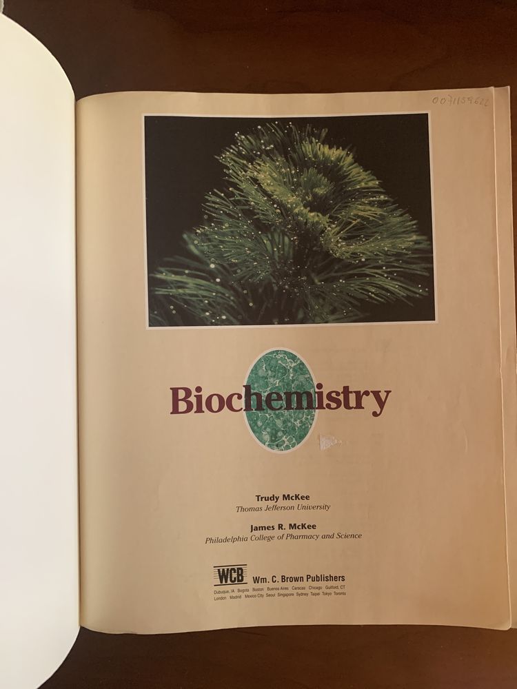 Livro Biochemistry-Trudy McKee, James R. McKee