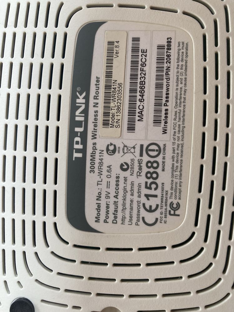 Router TP-LINK® wifi TL-WR841N