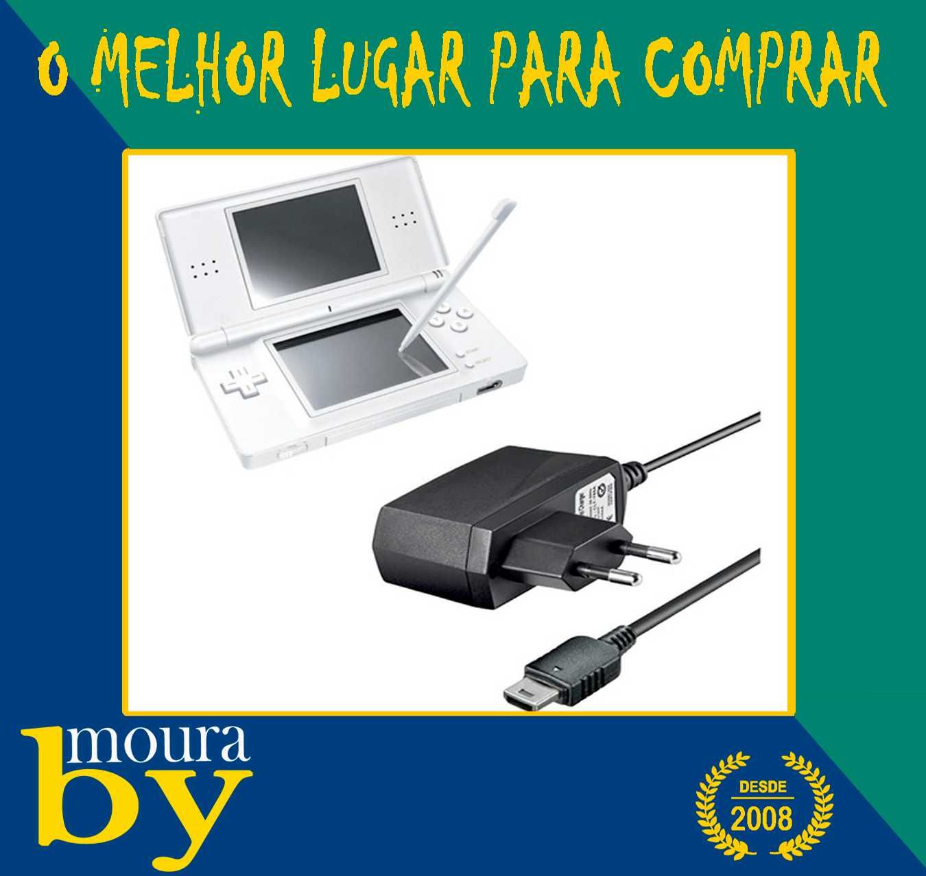 Carregador compatível com Nintendo DS Lite.