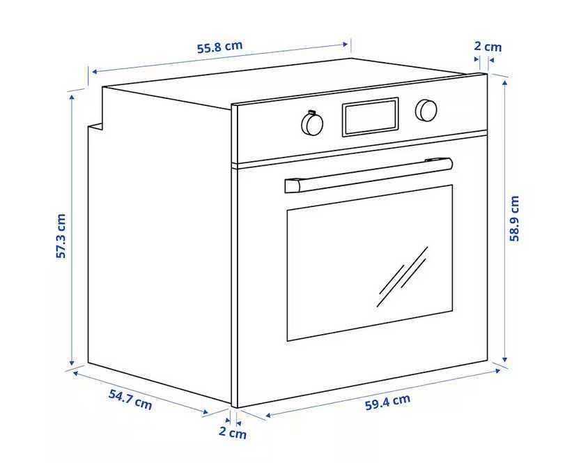 SMAKSAK Piekarnik z wym. obiegiem powietrza ikea