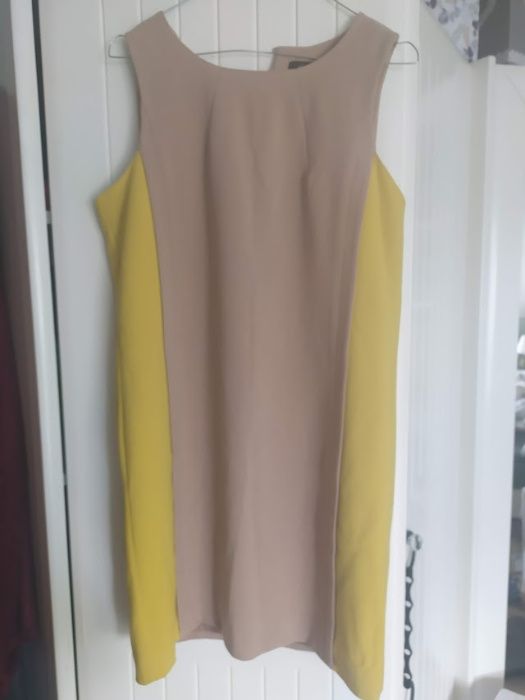 Reserved sukienka 38 M beżowa żółta tunika