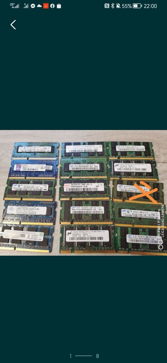Sprzedam pamięć RAM do laptopów 256, 1, 2, GB.