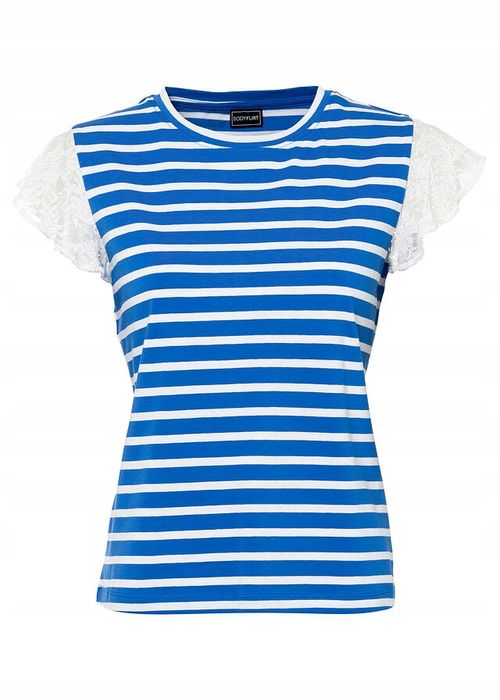 AG4811 t-shirt z koronkowymi rękawkami 44/46.