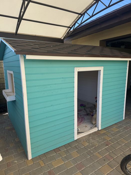 Детский домик деревянный игровой