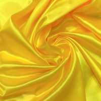 Ткань атлас однотонный желтый