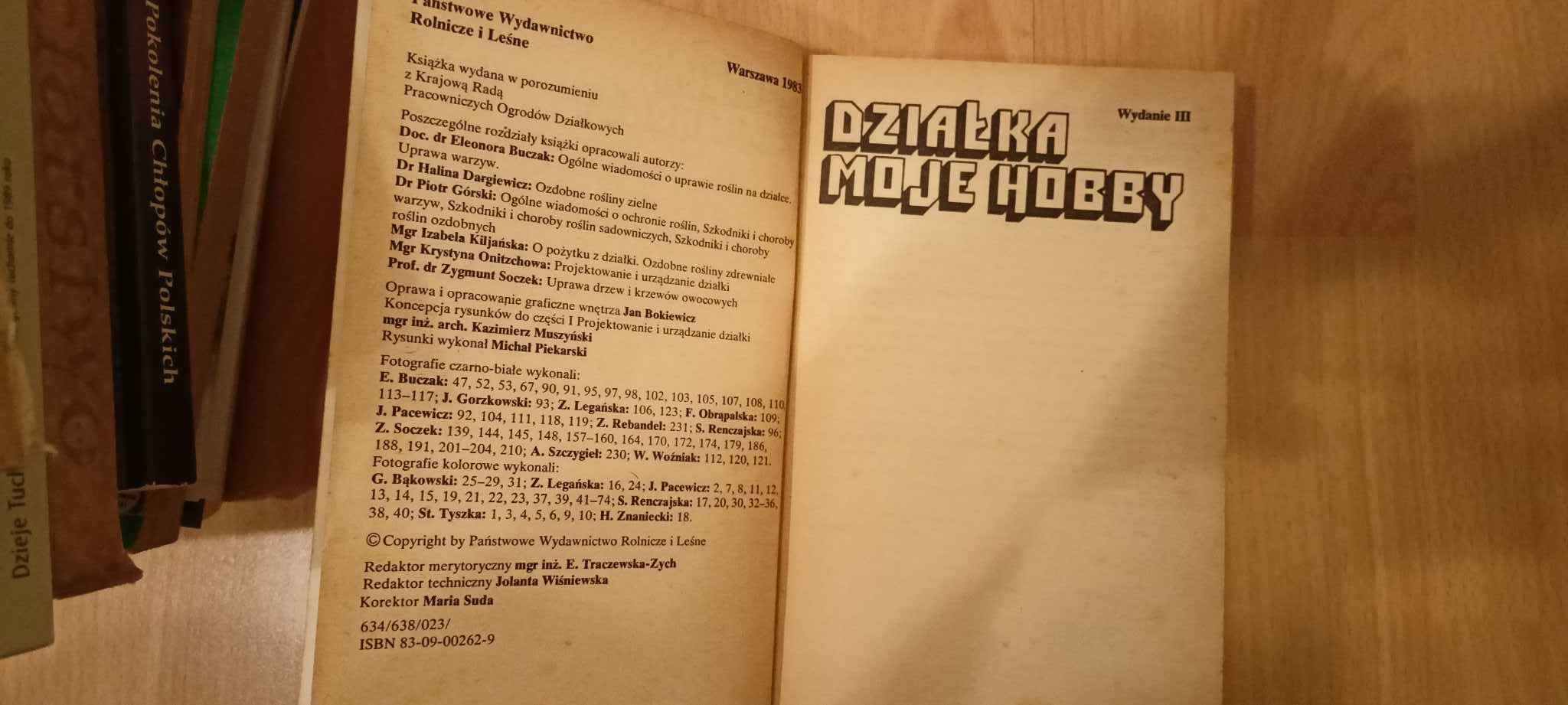 Ksiażka "DZIAŁKA moje hobby"
