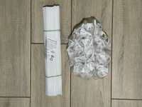 Нові білі палички для повітряних кульок збірні тримачі 30 см, поштучно