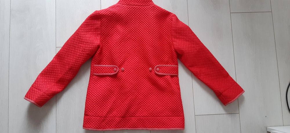 Kurtka blezer żakiet marynarka czerwona 134/140