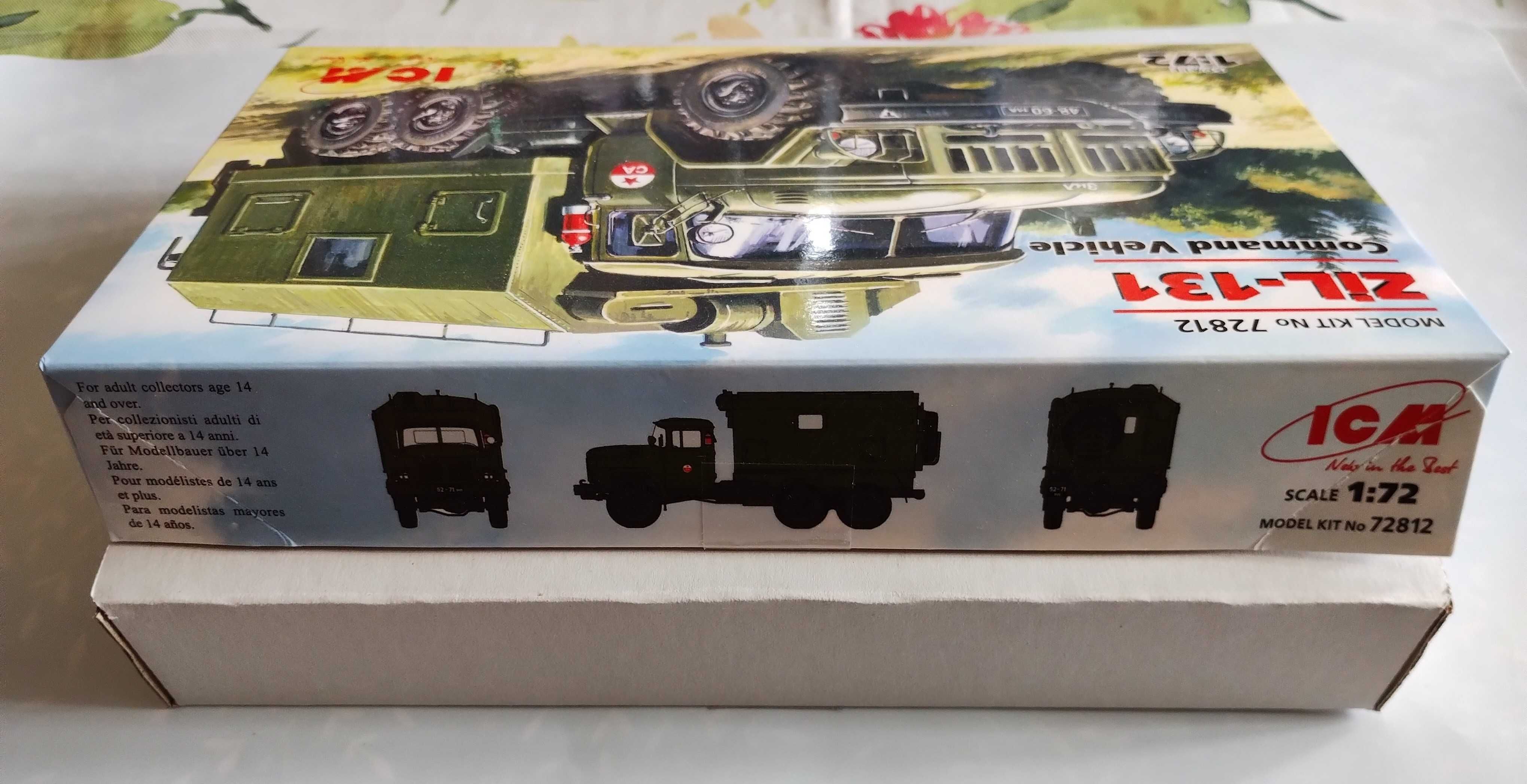 Model do sklejania ICM  72812 Zil-131 wóz dowodzenia