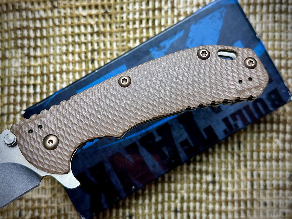 Нож Zero Tolerance 0561 Gen2 Titanium Brown G10 Hinderer Elmax