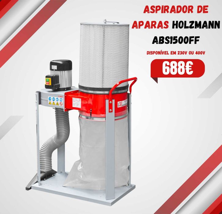 Aspirador de Aparas HOLZMANN ABS1500FF JL20