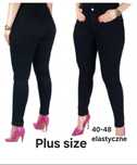 Spodnie czarne rurki elastyczne jeansy goodies 3XL 46