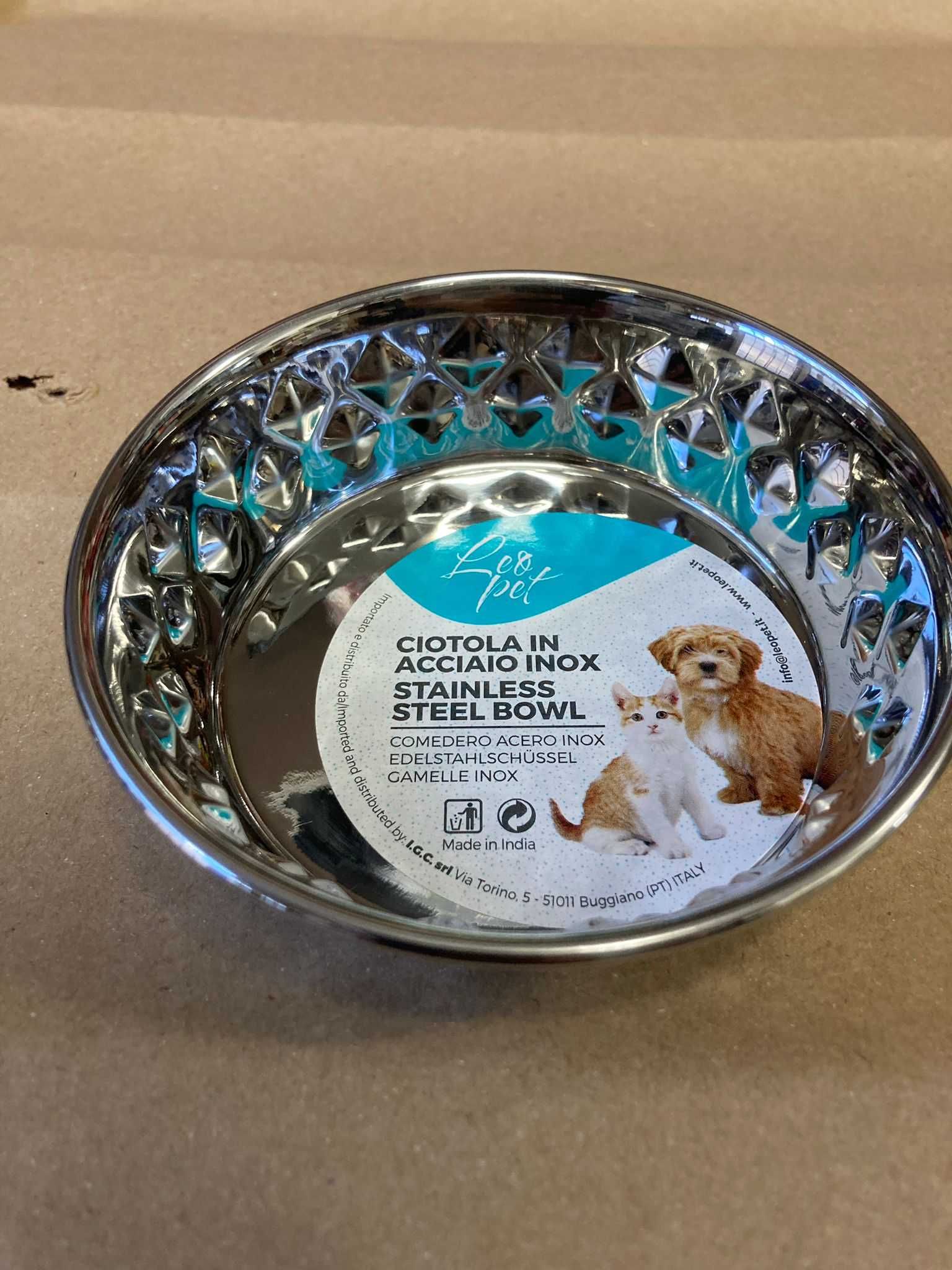 NOVO - Tigelas, Comedouros DIAMANTE em Aço Inox para cão e gato