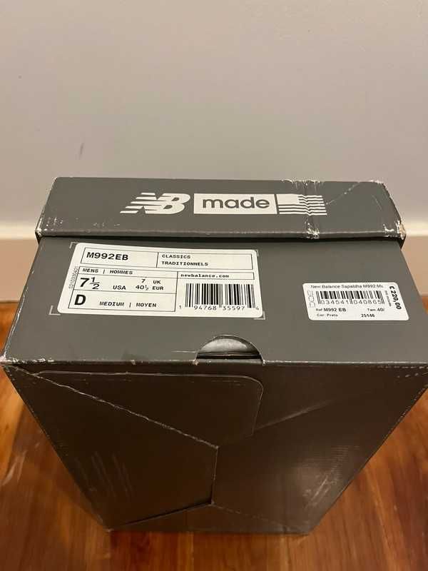 New Balance M992EB 40/ 1/2
