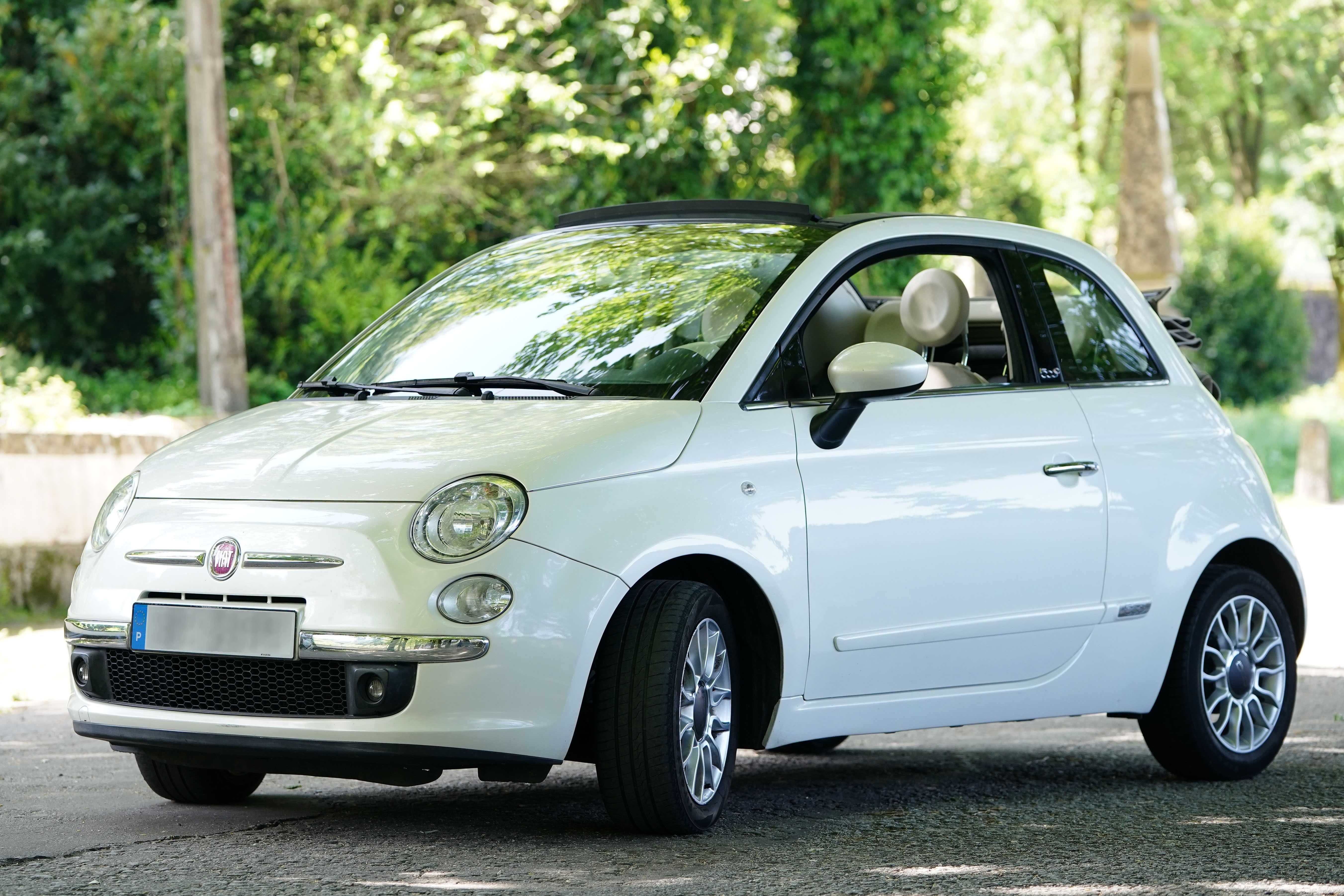 fiat 500 Cabrio Branco Pérola