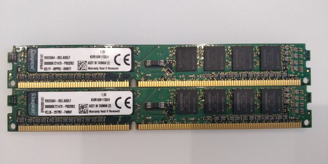 DDR3 1600 Kingston KVR16N11S8/4, DDR2 667 800