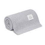Kocyk merino grey PREMIUM ze 100% wełny - MY MEMI