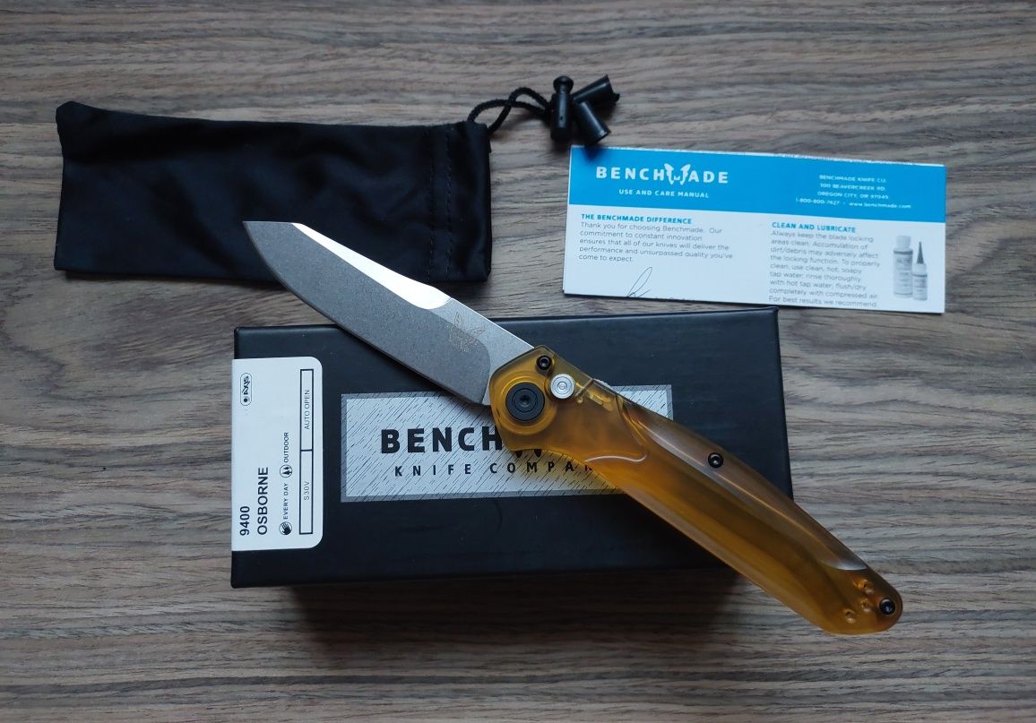 Нож Benchmade 9400 Osborne Automatic Ultem.
Автоматический нож.
Ніж ав