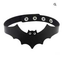 Choker Nietoperz czarny gothic Nowy Halloween