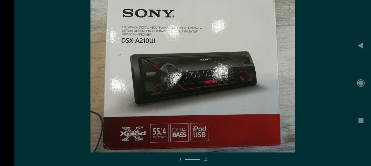 Radio Sony DSX-A210UI do Audi A4B5
