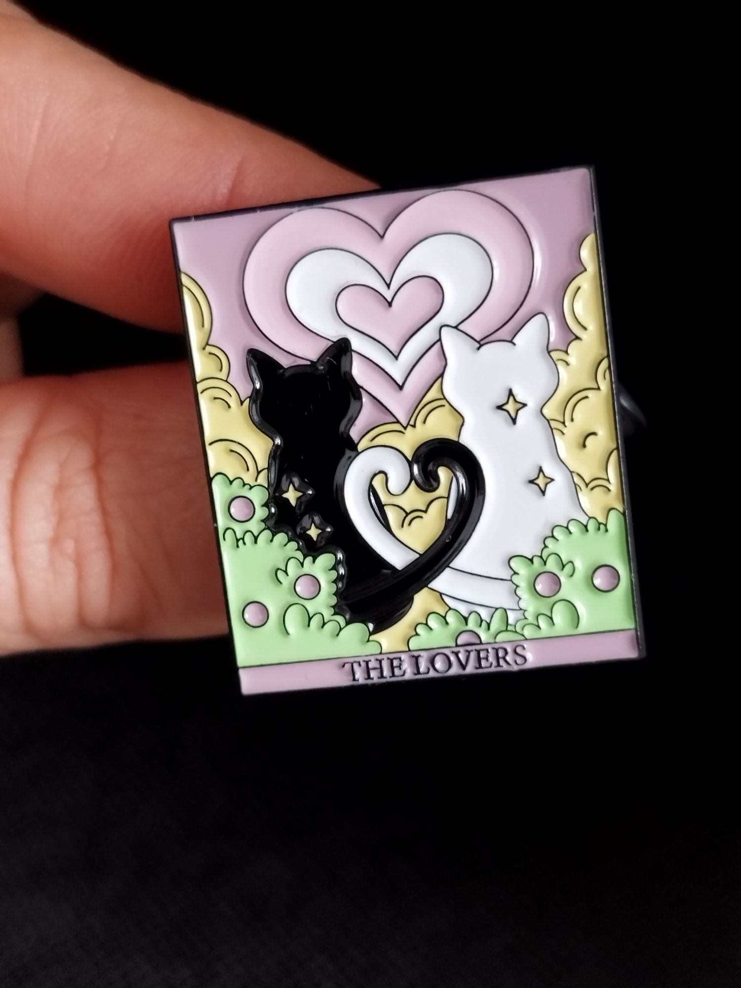 Pin, broche Tarot , Carta os amantes