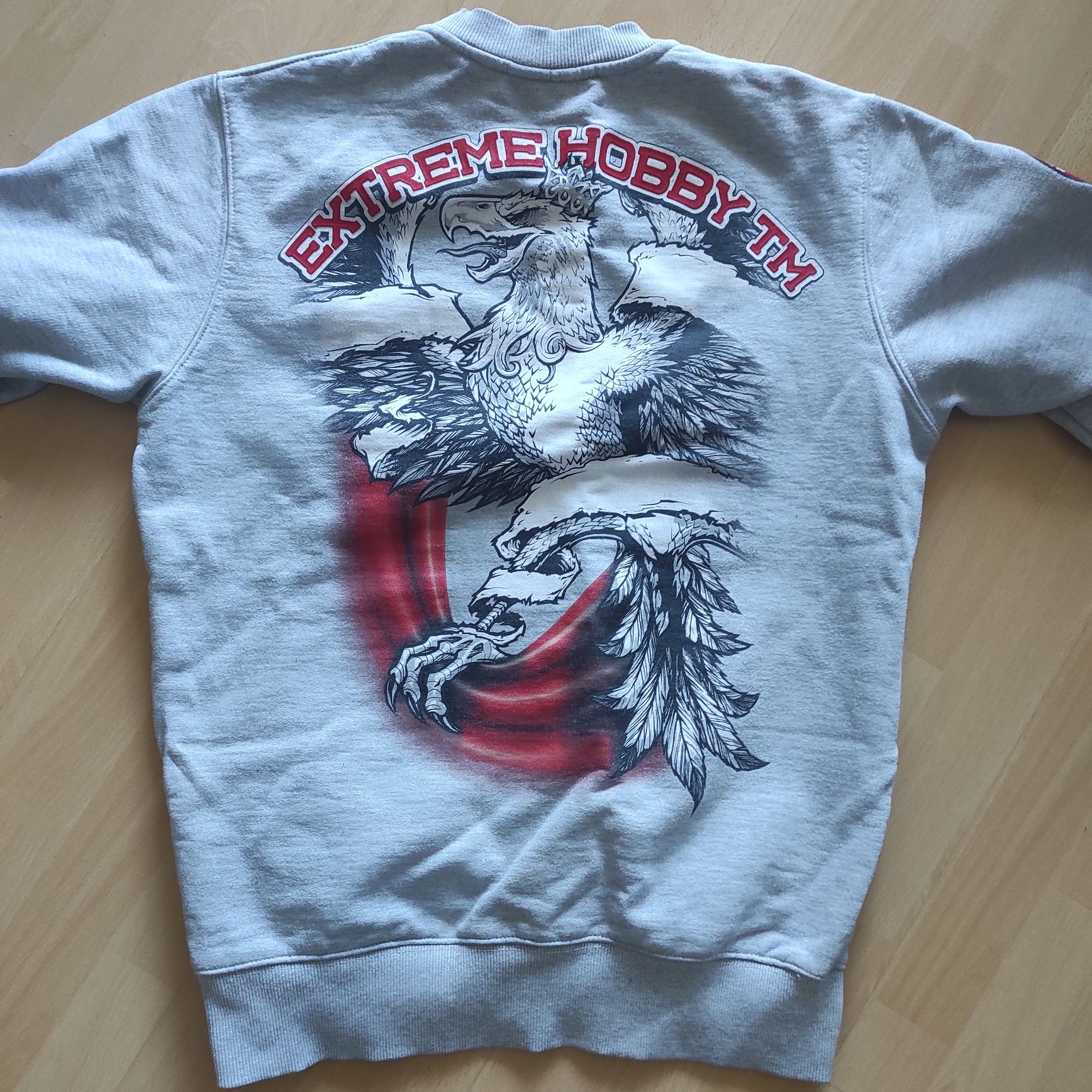Bluza Extreme Hobby M męska szara orzeł Polska