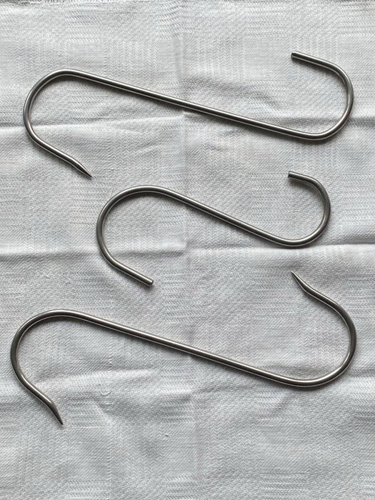 Ganchos em aço inox