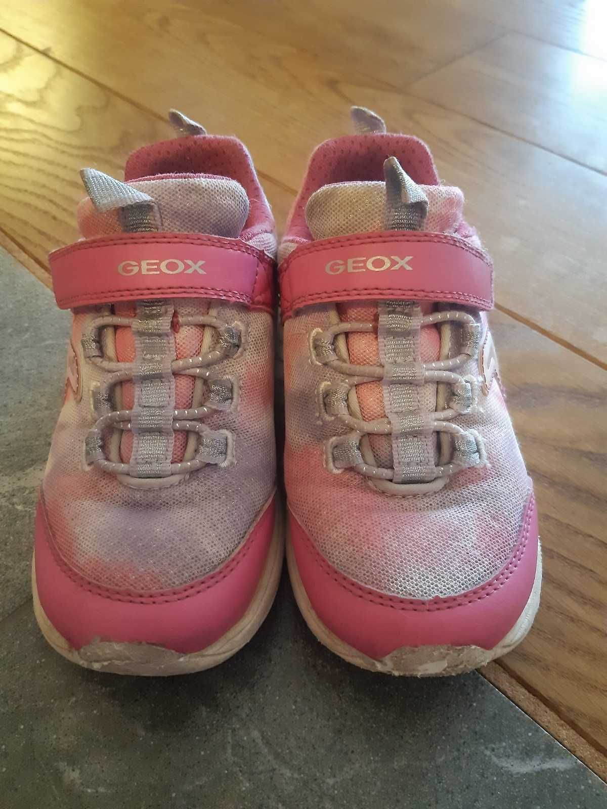 Geox Respira 29 Lekkie Sneakersy 19 cm stan bdb dla Dziewczynki Różowe