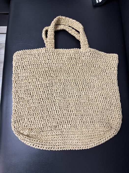 Torba plażowa shopperka Saint Laurent Rive Gauche